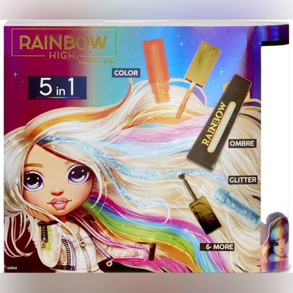 Rainbow High Hair Studio – Create Rainbow Hair with Exclusive Doll, Extra - Long - Picture 7 of 8